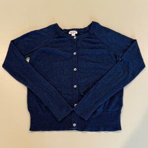 Cat & Jack Girls Navy Button Cardigan Sweater Size L (10/12)